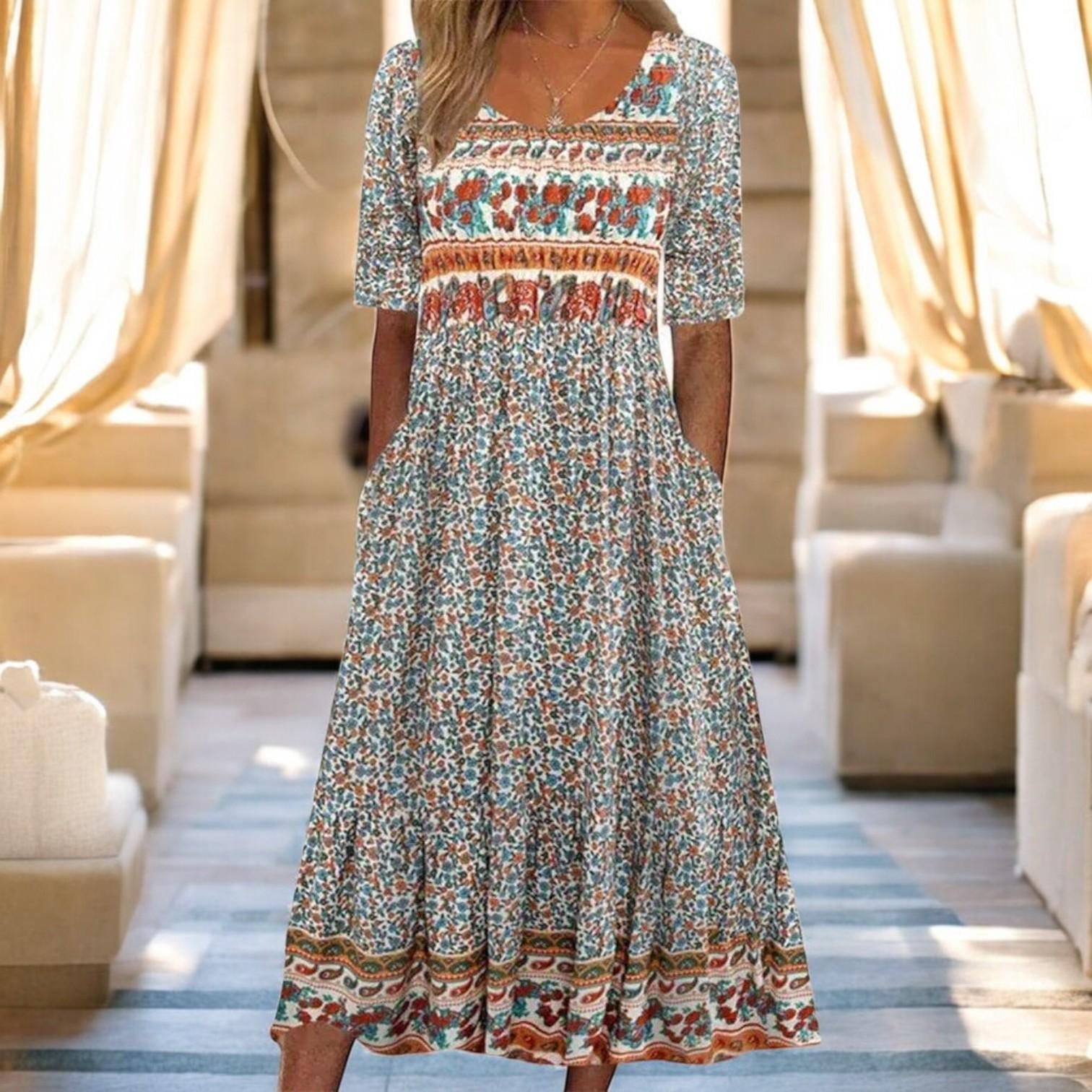 Henriette Dresses in Bohemian Elegant and Practical Style for Women