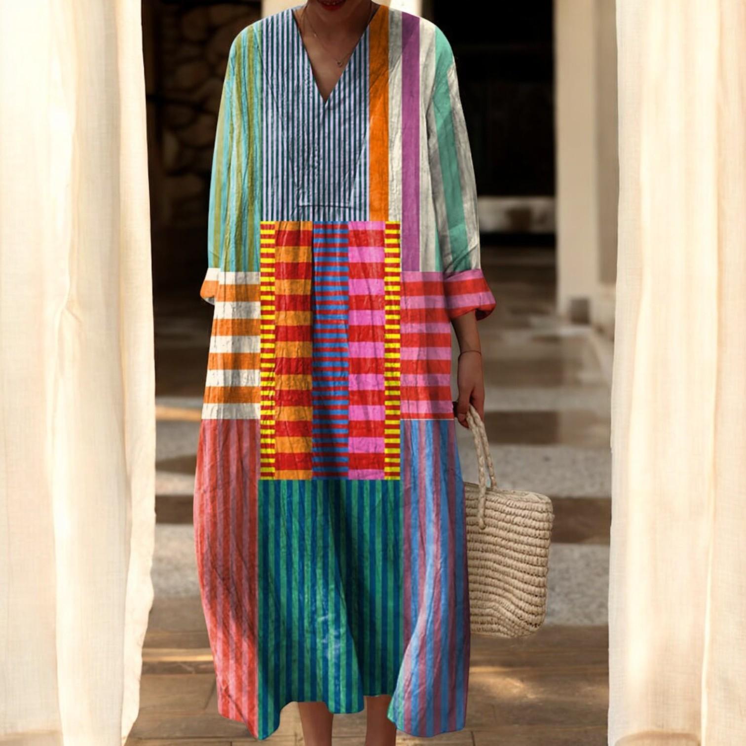 Unique geometric dress with elegant design for a stunning look