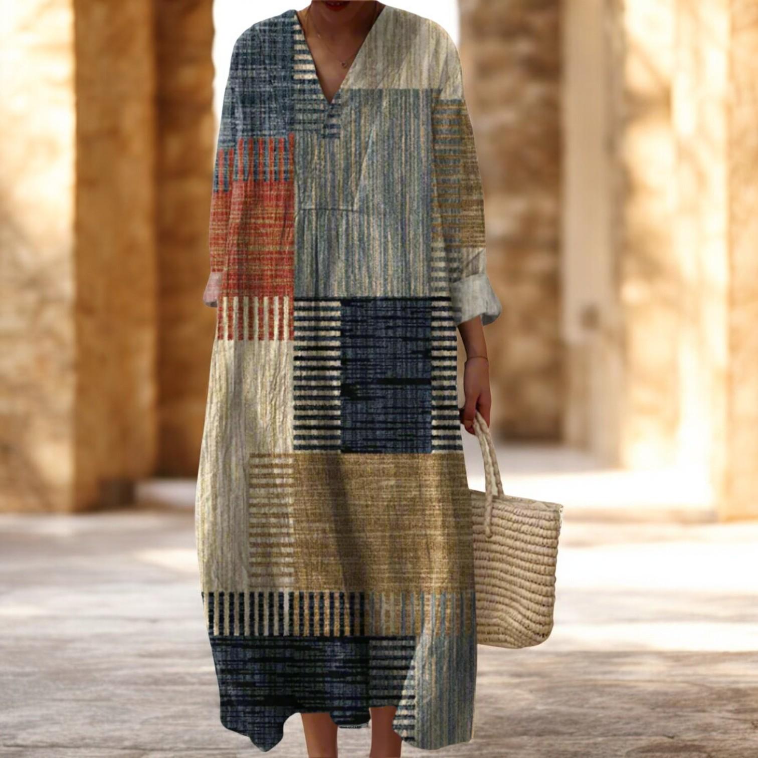 Elegant and structured geometric dress for special events