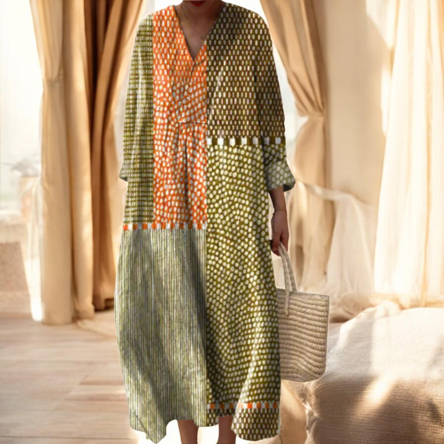 Elegant dress with stunning geometric design