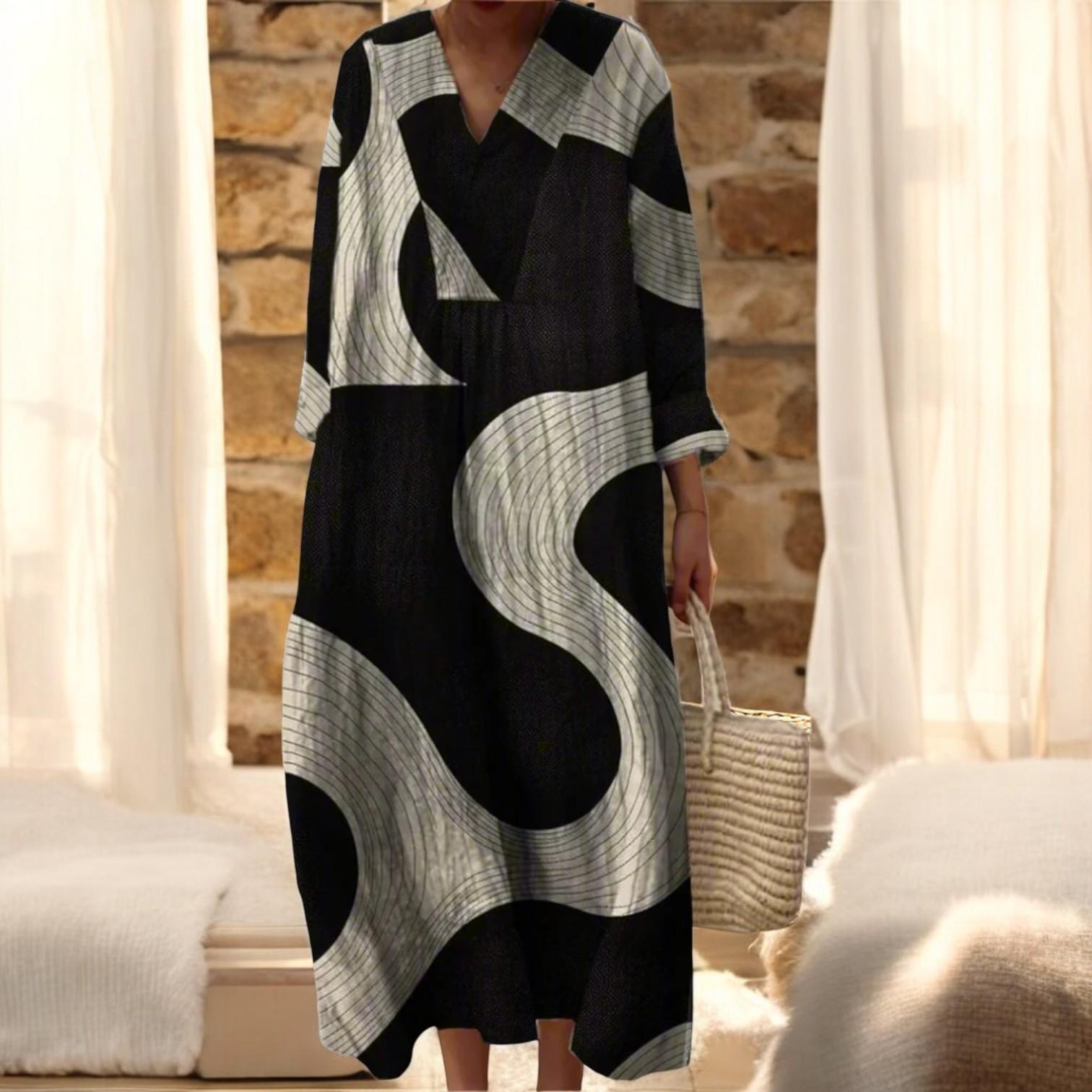 Fashionable and stylish geometric dress