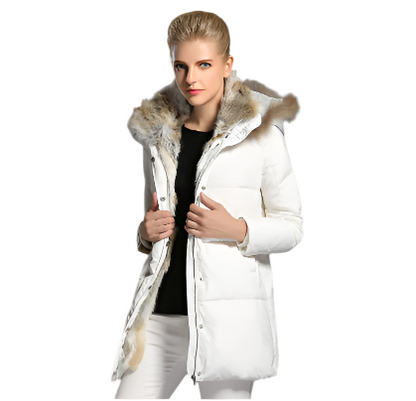 Women's Stylish Hooded Down Jacket – Suitable for Warm and Pleasant Days