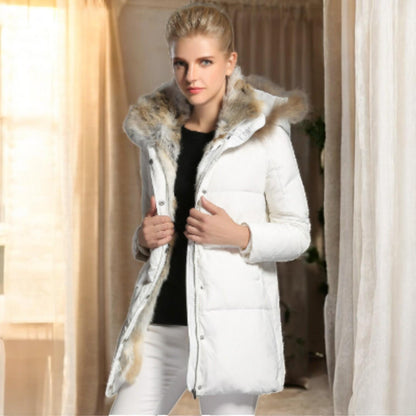 Women's Stylish Hooded Down Jacket – Suitable for Warm and Pleasant Days