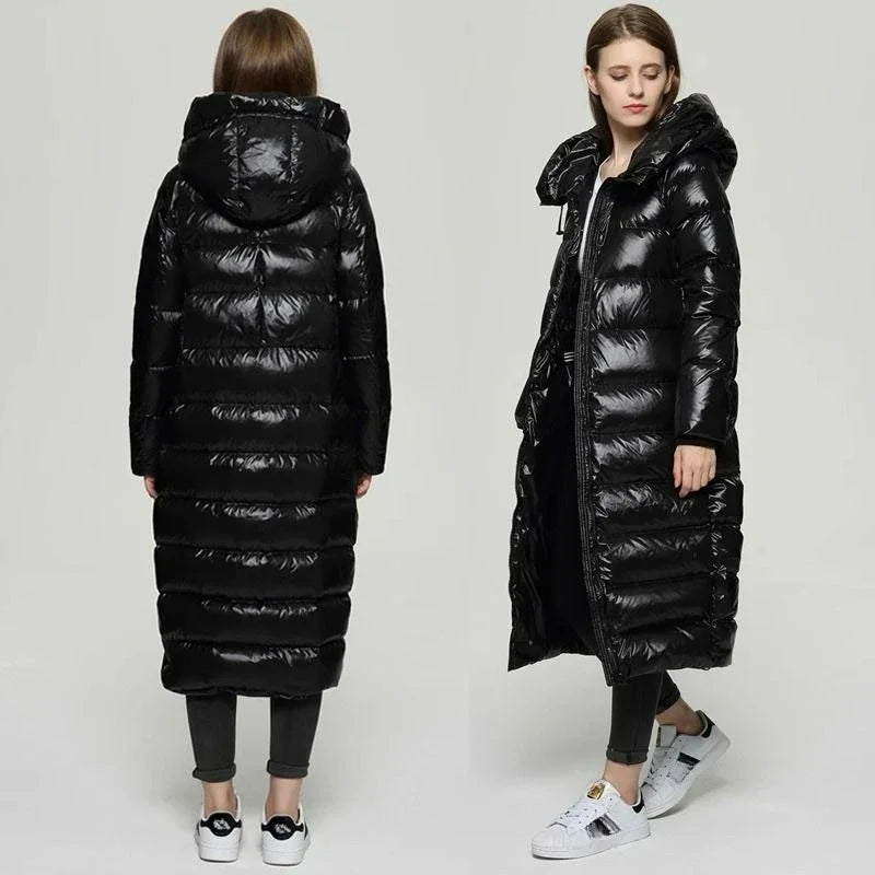 Full-Length Women’s Canvas Coat - The Perfect Choice for a Warm and Comfortable Winter