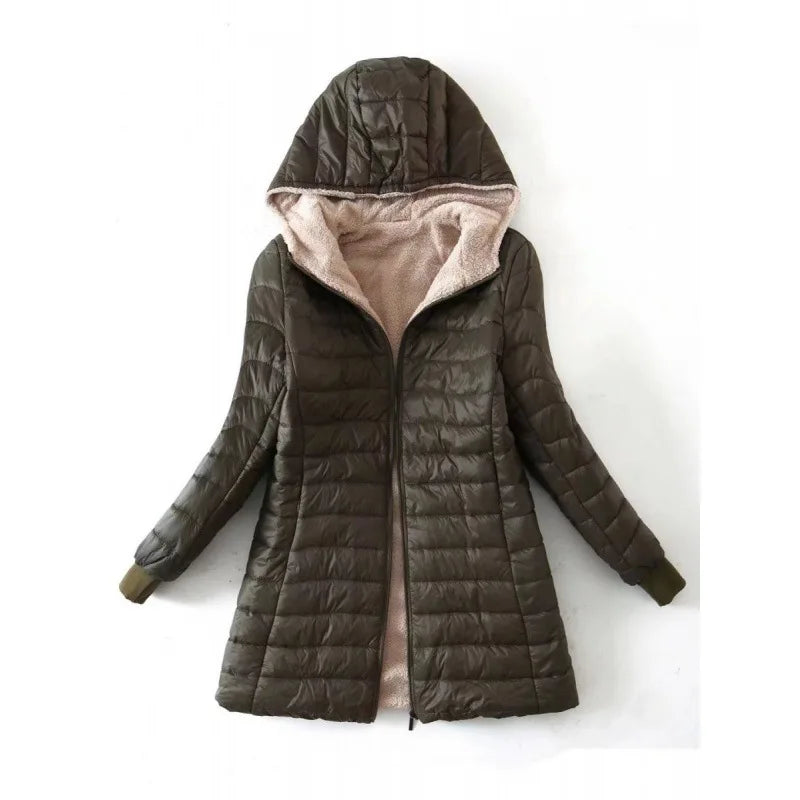 Luxurious Cashmere Women's Jacket with Hood for Perfect Warmth