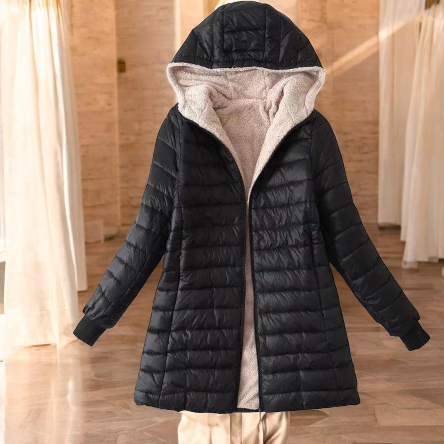Luxurious Cashmere Women's Jacket with Hood for Perfect Warmth