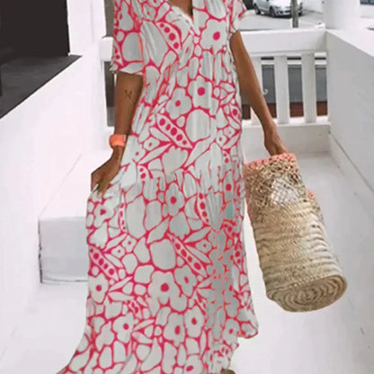 Lightweight floral dress Delfin for an elegant and cool atmosphere