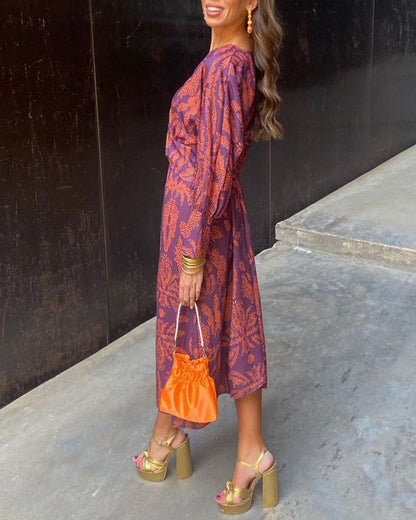 Elegant blush-colored dress to look perfect and fashionable