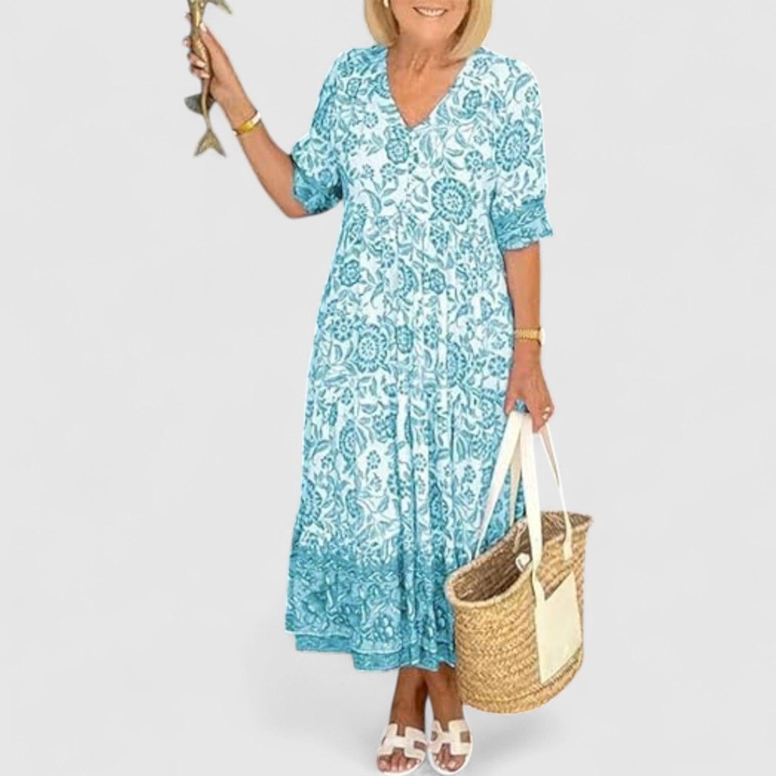 Elis River G Floral Dress - Elegant and Comfortable Design for a Fresh and Feminine Look