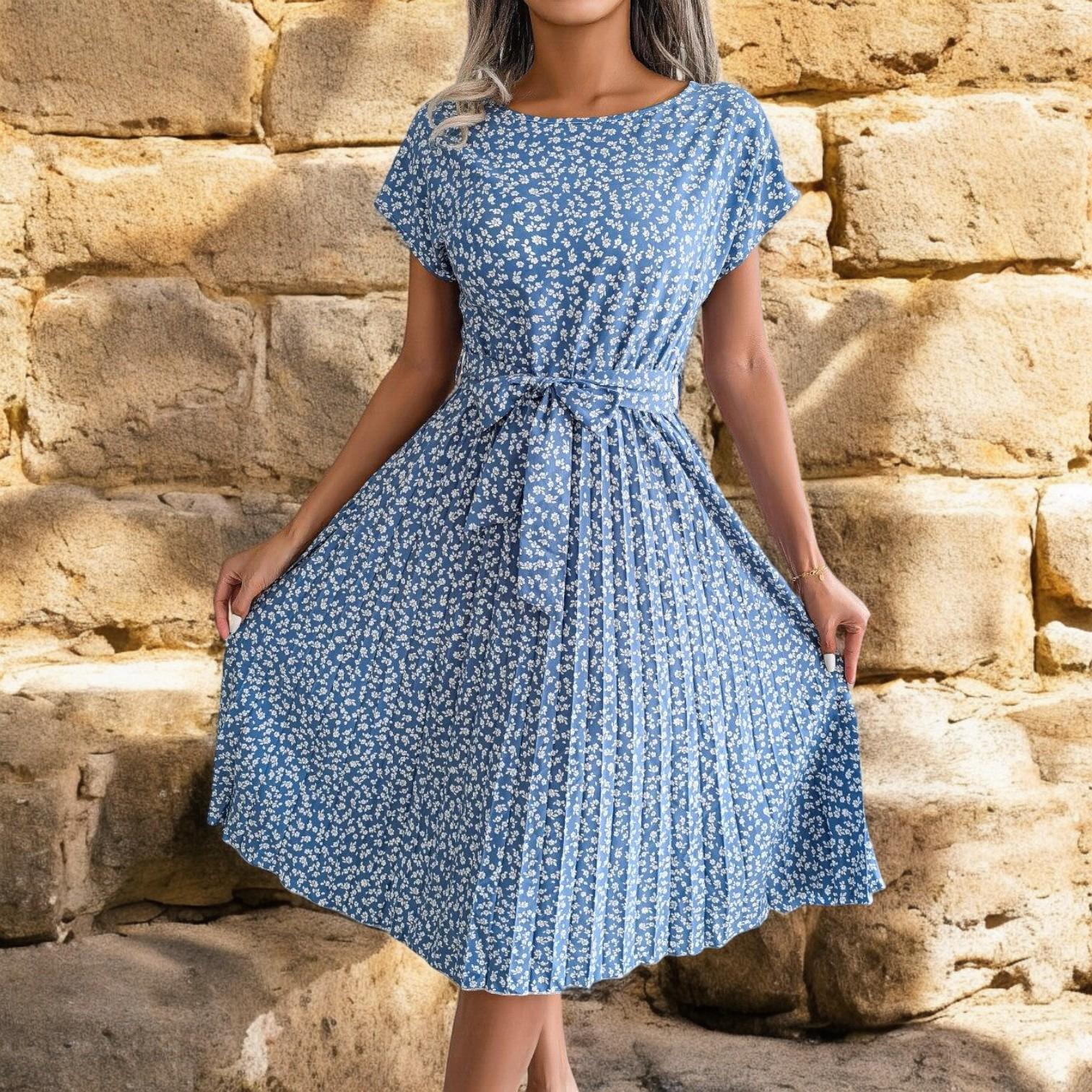 Elegant summer dress by BeLiYa for the warm season with stylish design and perfect comfort