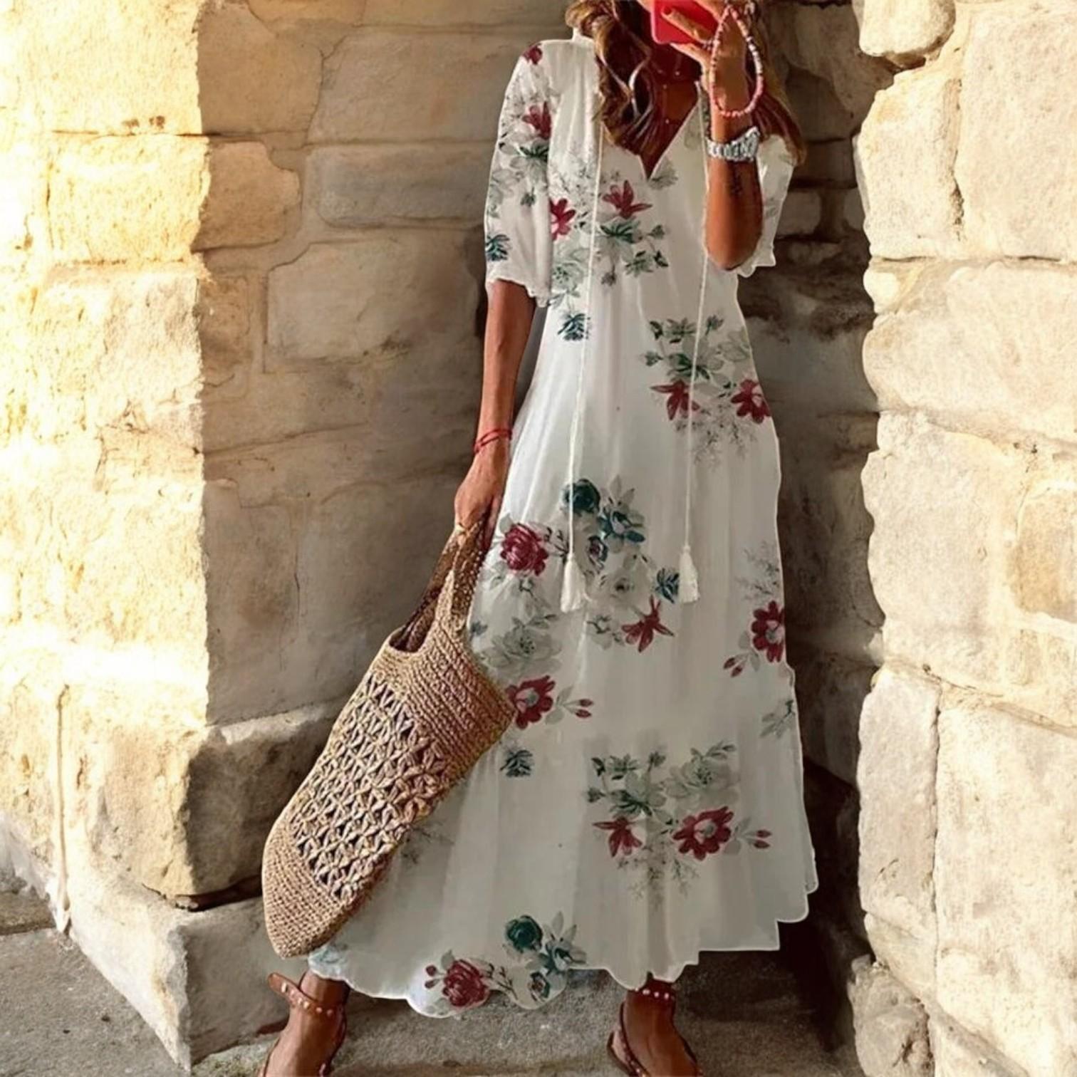 Juli Derman Maxi Dress for Summer – Stylish and Comfortable Beach and Travel Item for Every Day