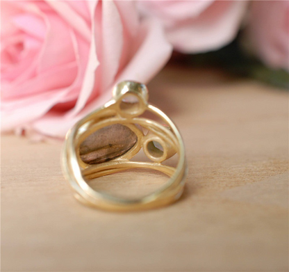 Charisma – Blue Moonstone Ring in Stunning Vintage Design