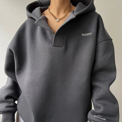 Sevilla Women's Warm and Stylish Sweater with Pleated Embellishment and Fashionable Collar