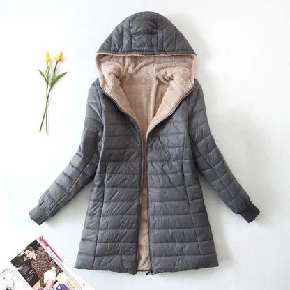 Luxurious Cashmere Women's Jacket with Hood for Perfect Warmth