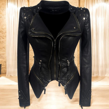 Manuela | Fashionable and Lightweight Genuine Motorcycle Jacket