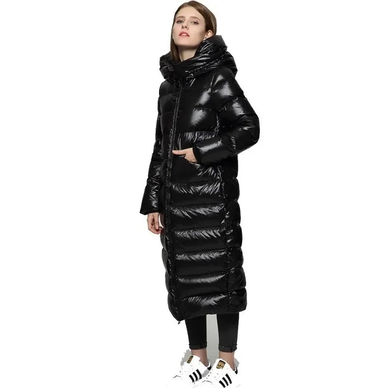 Full-Length Women’s Canvas Coat - The Perfect Choice for a Warm and Comfortable Winter