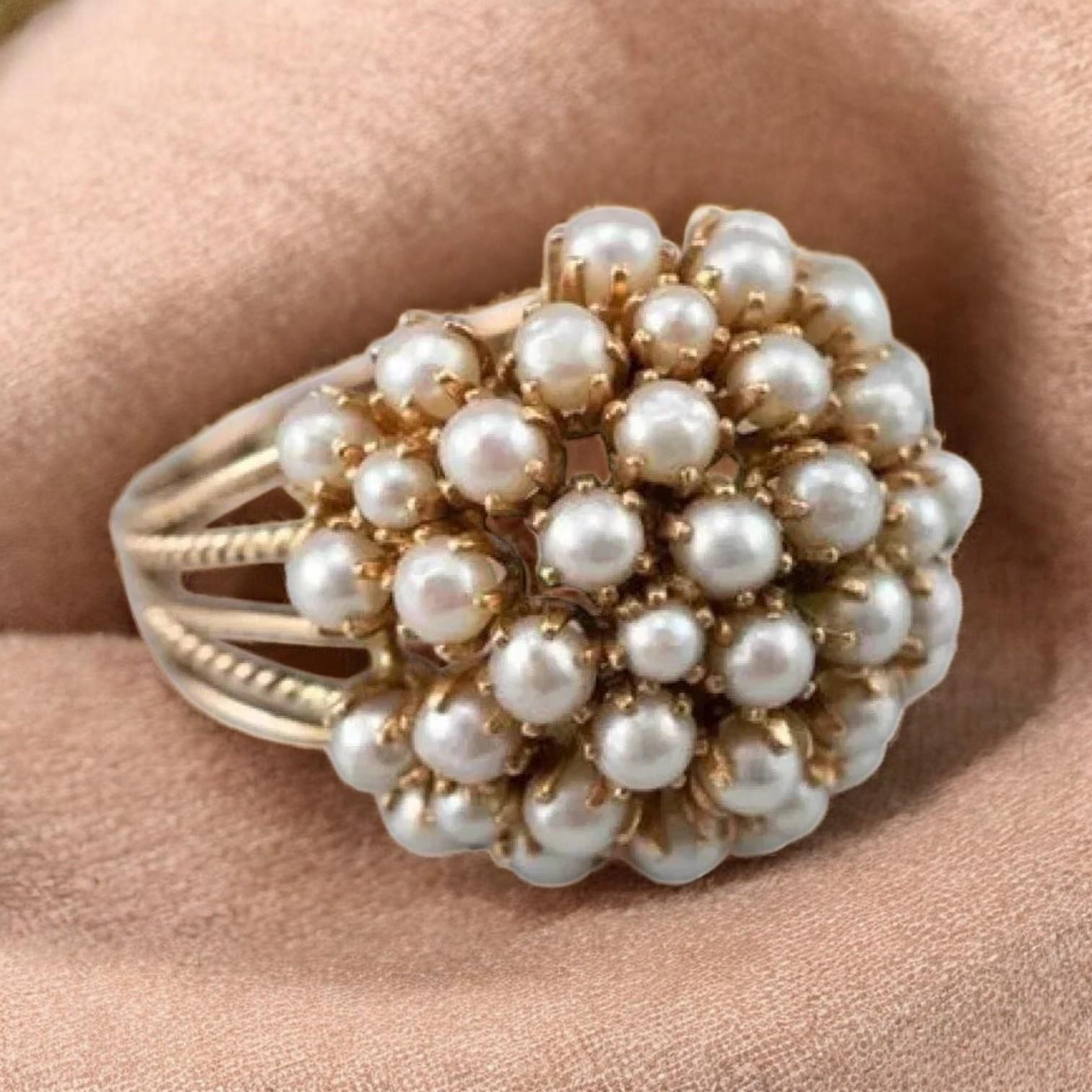 Elegant indigo-colored handcrafted ring