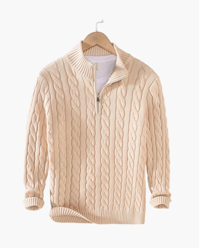 Fashionable Verbier Sweater with Half Zipper for Comfort and Style