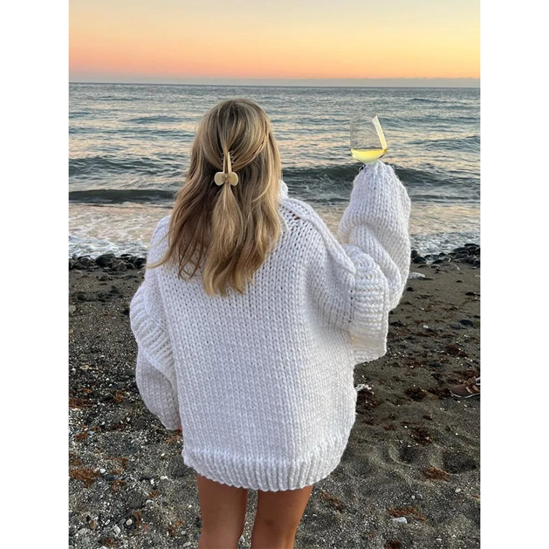 Oversized Women's Sweater Erenabaji – Extremely Soft and Cozy for Perfect Warmth on Pleasant Days