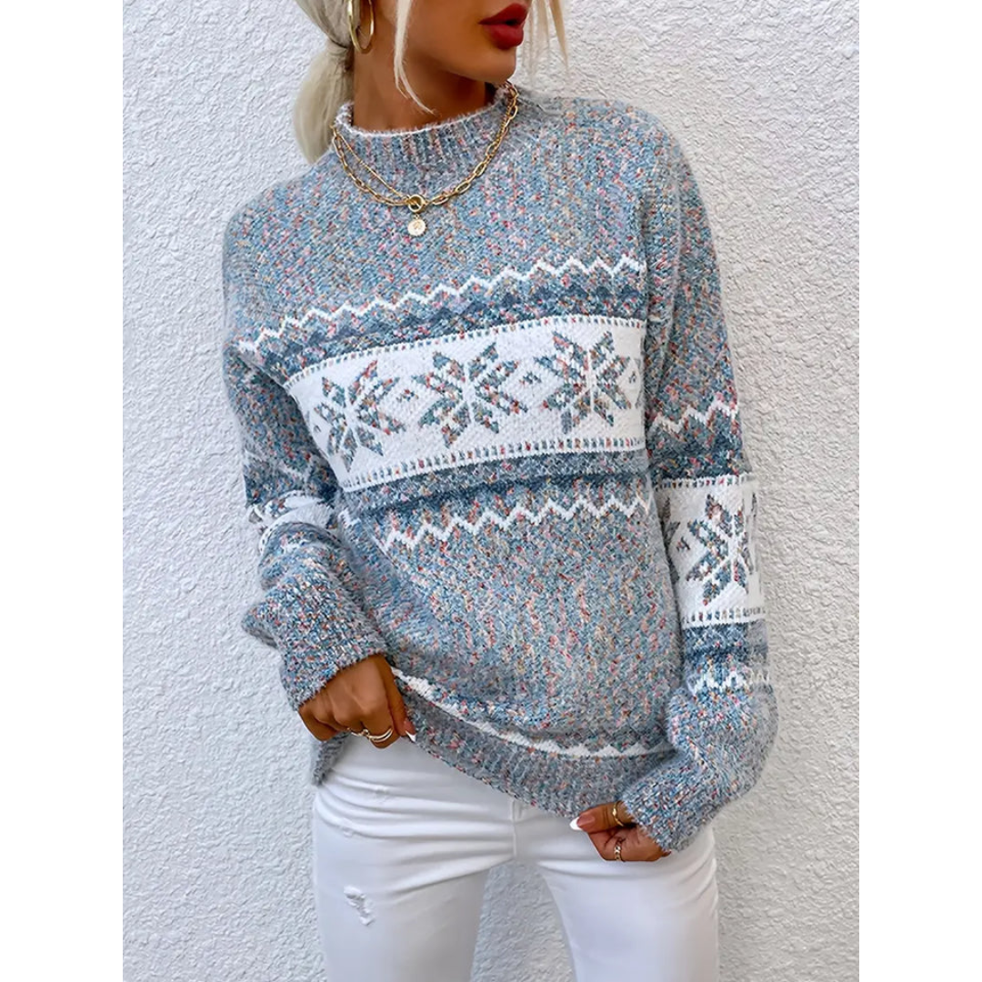 Women’s Warm Winter Sweater with Long Sleeves by Nineka Daiman - Comfort and Style at an Attractive Sale
