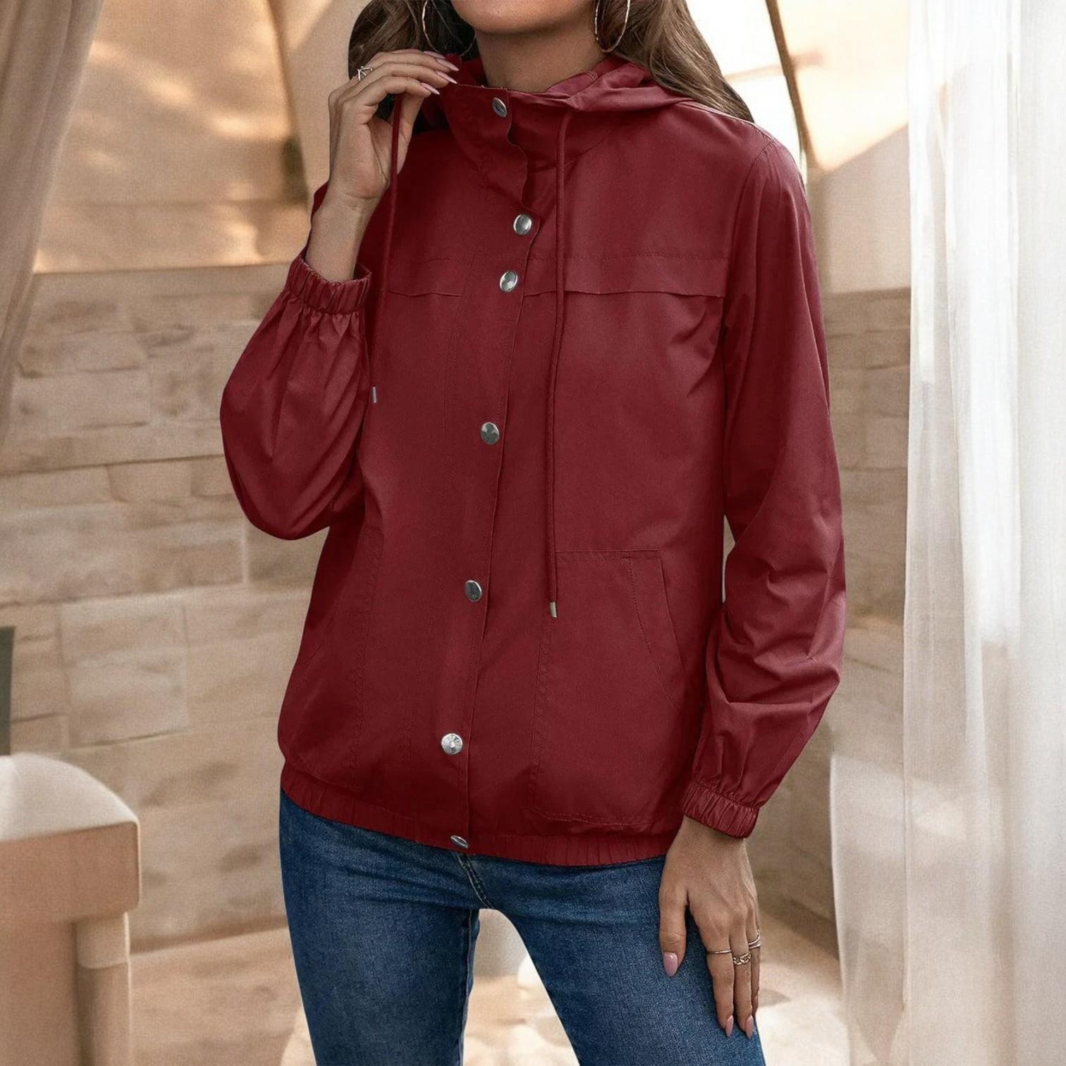 Johanna | Stylish Trench Coat with Waterproof Hood for Fashionable Protection in All Weather Conditions