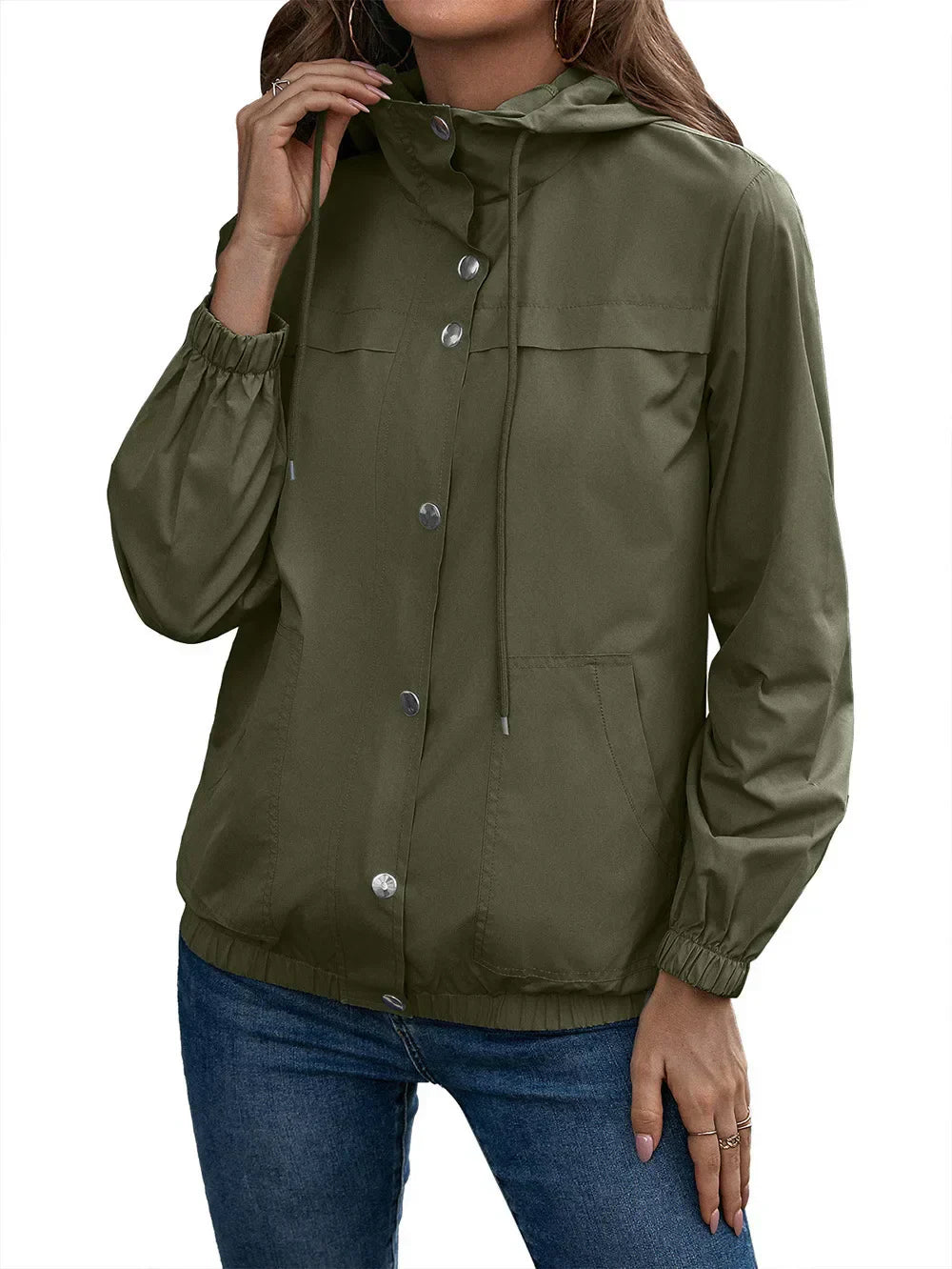 Johanna | Stylish Trench Coat with Waterproof Hood for Fashionable Protection in All Weather Conditions