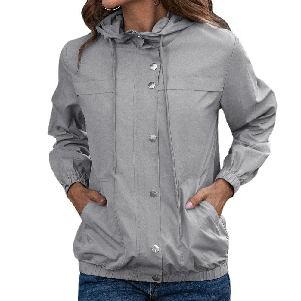 Johanna | Stylish Trench Coat with Waterproof Hood for Fashionable Protection in All Weather Conditions