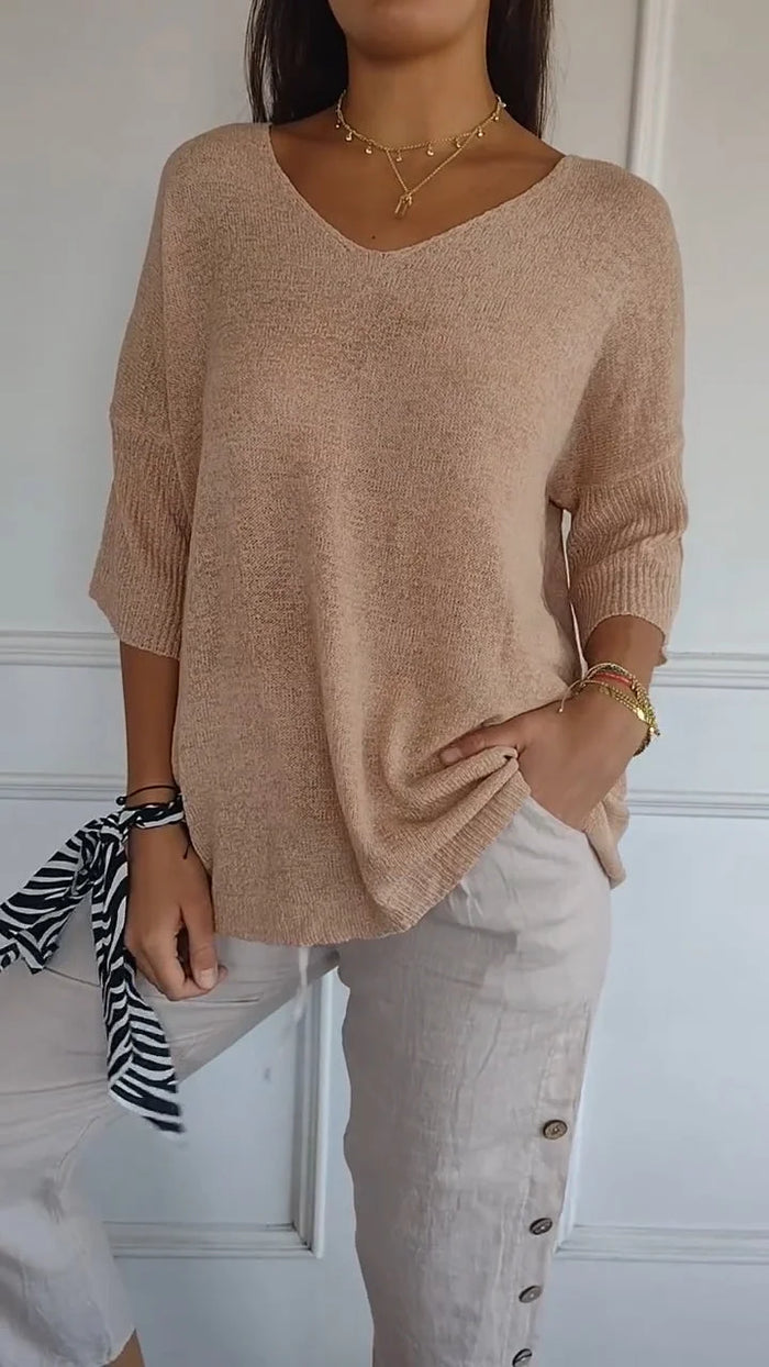 Kateria | Fashionable and Stylish Women's Shirt with V-Neck for Comfort and Perfect Style
