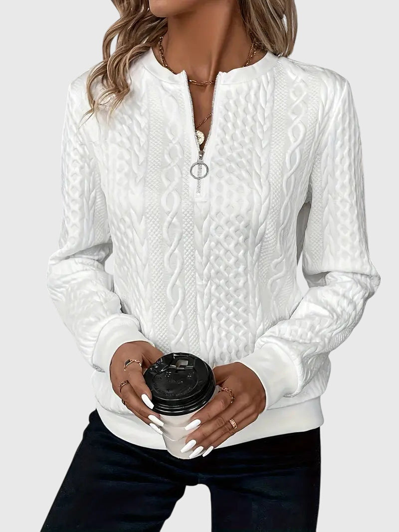 Light bulb | Fashionable sweater with front zipper for perfect comfort and stunning style