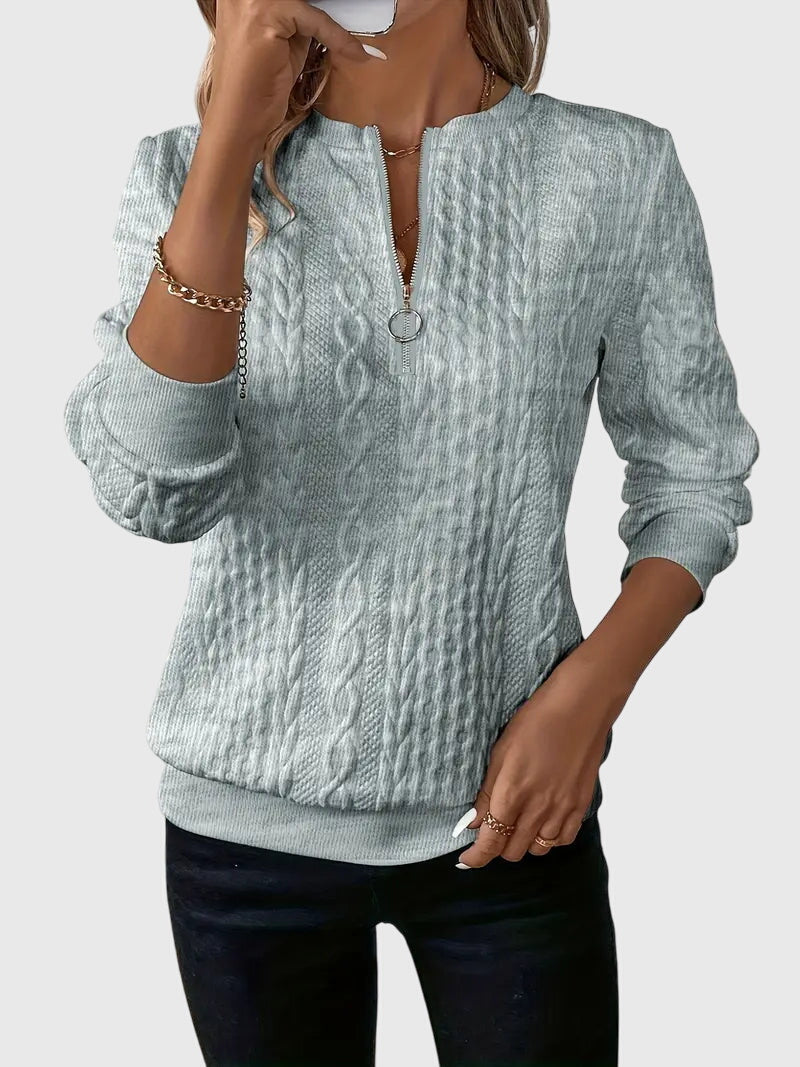 Light bulb | Fashionable sweater with front zipper for perfect comfort and stunning style
