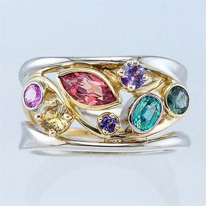 Vintage Elegant Zirconia Ring by Delaara