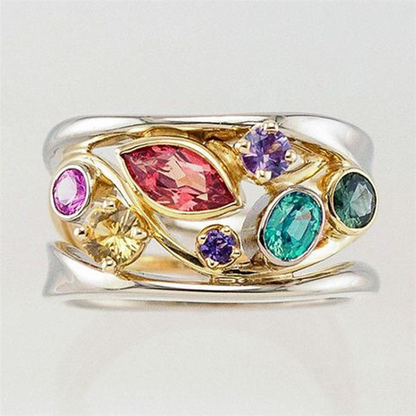 Vintage Elegant Zirconia Ring by Delaara