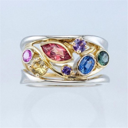 Vintage Elegant Zirconia Ring by Delaara
