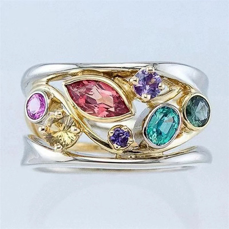 Vintage Elegant Zirconia Ring by Delaara