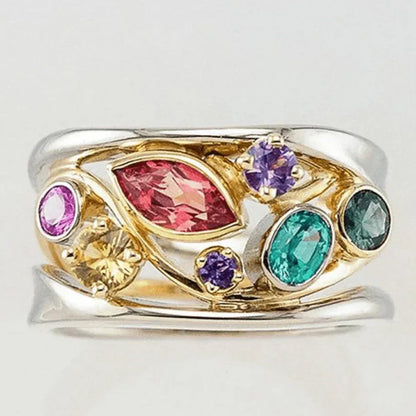 Vintage Elegant Zirconia Ring by Delaara