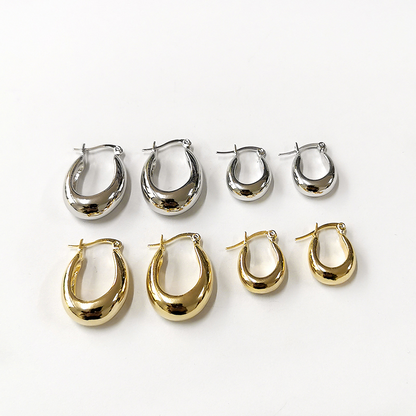 Vintage Gold Hoop Earrings Dalahia – Elegant and Versatile Jewelry