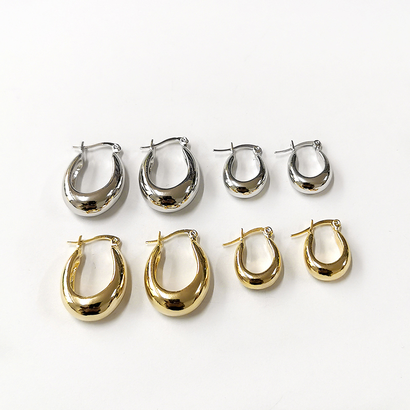 Vintage Gold Hoop Earrings Dalahia – Elegant and Versatile Jewelry