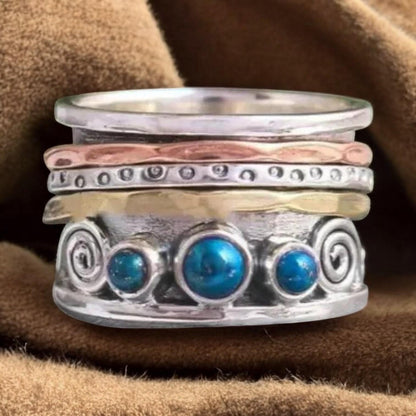 Dorothy – Stunning Meditation Ring with Sapphire Stone for Calmness and Comfort