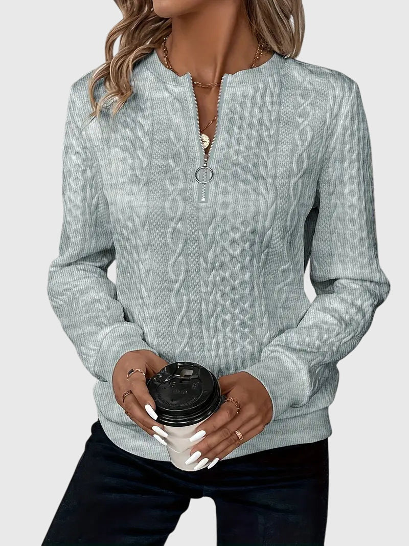 Light bulb | Fashionable sweater with front zipper for perfect comfort and stunning style