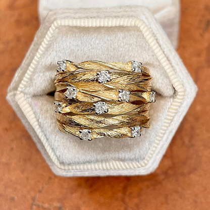 Unique Vintage Gold Ring with Stunning Gwendoline Design