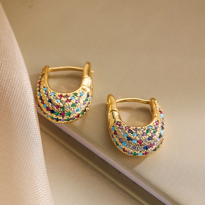 Colorful and Elegant Criss Cross Earrings with Stunning Cambria Design