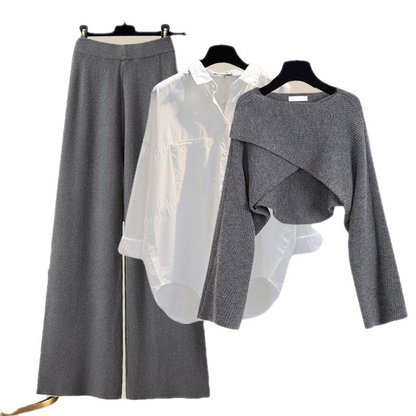 Jane - Stylish Light Three-Piece Set with Long Sleeves