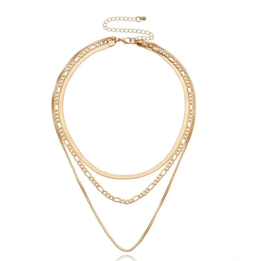 Gizel – Luxury Necklace Made of Vintage Gold in 3 Pieces