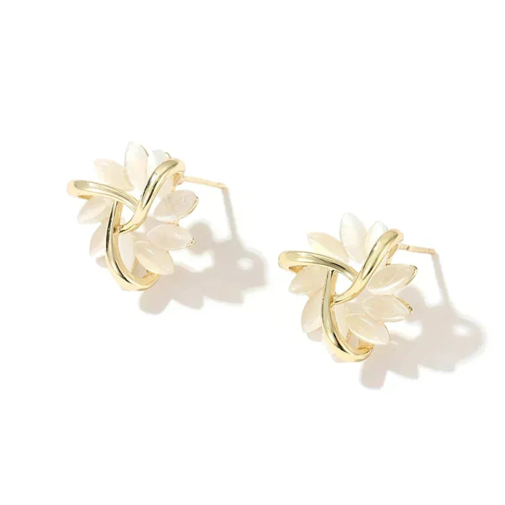 Elegant and Stunning Rectangular Cartilage Hoop Earrings in Gold Plating
