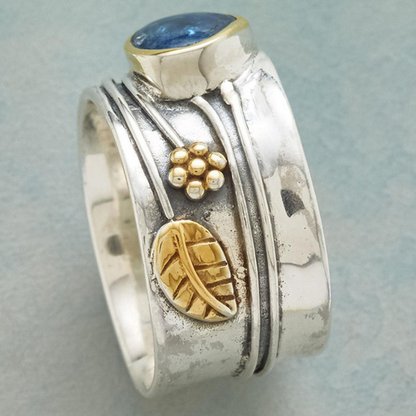 Netherlands - Relaxing Meditation Ring with Gemstones in Bohemian Style