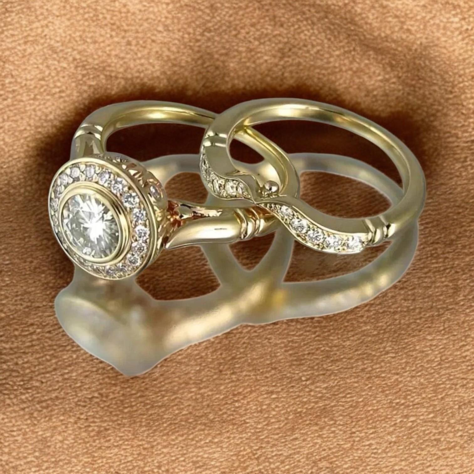 Cameron – Designer Rings in Gold and Mazarconia in Unique Vintage Style