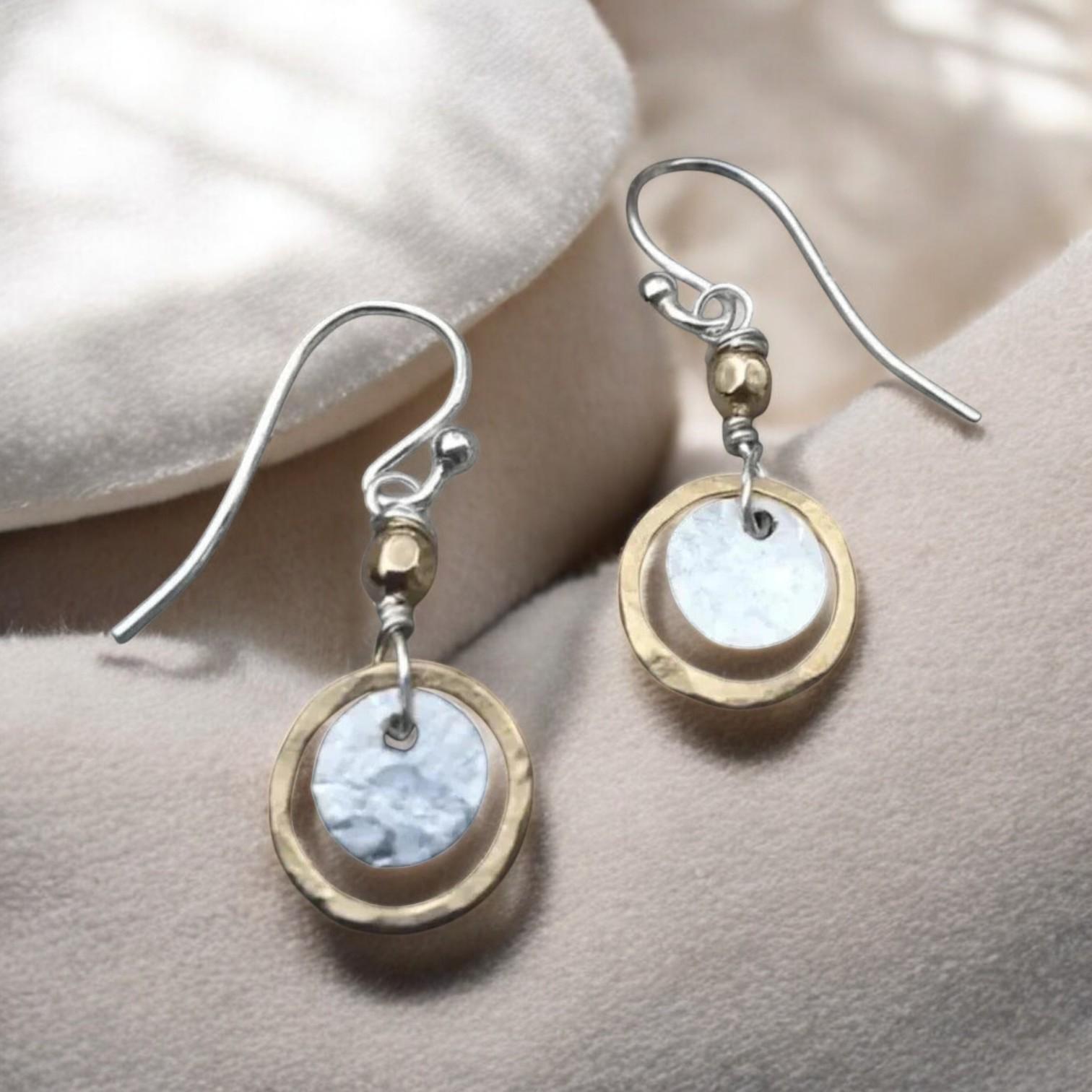 Collins - Stunning Vintage Style Gold and Silver Earrings