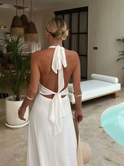 Kaitra | V-Neck Long Dress with Elegant Slit