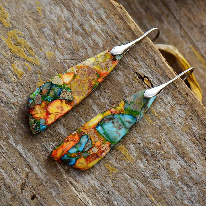 Letura - Stunning Vintage Style Natural Stone Earrings