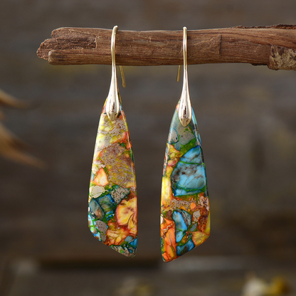 Letura - Stunning Vintage Style Natural Stone Earrings